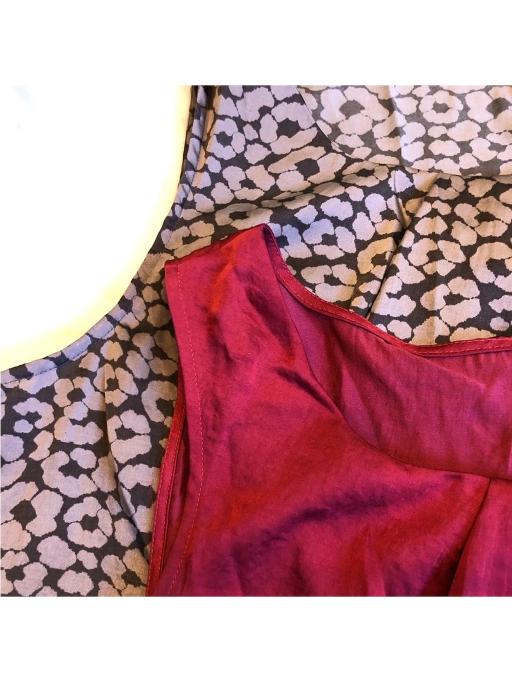 Two sleeveless satin tops